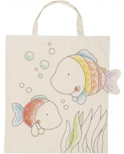 Памучна торба за оцветяване Goki - Риба
