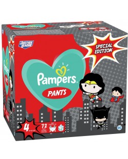 Пелени гащи Pampers Pants Warner Bros 4, 72 броя