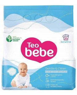Перилен препарат на прах Teo Bebe - Sensitive, 20 изпирания, 1.5 kg