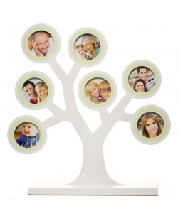 Pearhead Рамка за снимка - родословно дърво - бяла