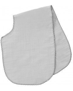 Пелена за рамо от муселин BabyJem - Сива, 22 х 57 cm