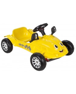 Детска кола с педали Pilsan - Herby, жълта