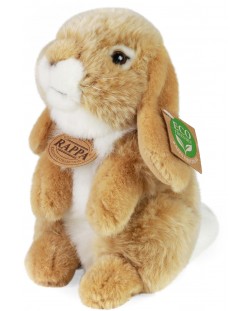 Плюшена играчка Rappa Еко приятели - Бежово зайче, 18 cm