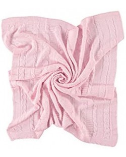 Плетена пелена Mycey - 90 х 100 cm, розова