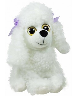 Плюшена играчка Амек Тойс - Пудел с големи очи, бял, 26 сm