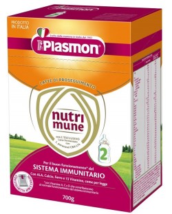Plasmon NUTRIMUNE 2 Преходно мляко, 6+м, 2 бр. х 350 гр.