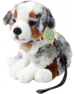 Плюшена играчка Rappa Еко приятели - Австралийска овчарка, седяща, 27 cm