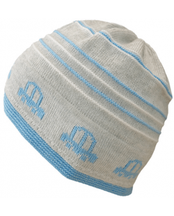 Плетена шапка Maximo - Синьо/сива