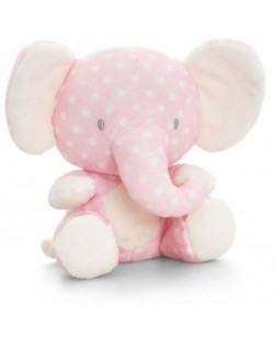 Плюшена бебешка играчка Keel Toys Baby Keel - Слонче, розово,15 cm