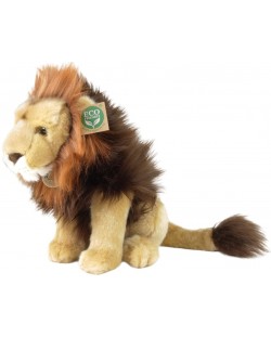 Плюшена играчка Rappa Еко приятели - Лъв, седящ, 25 cm