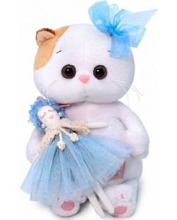 Плюшена играчка Budi Basa - Коте Ли-Ли бебе, с кукла Малвина, 20 cm