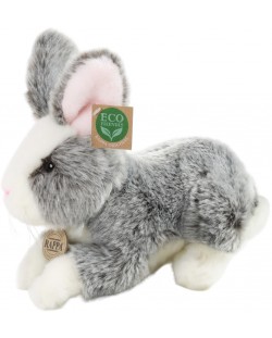 Плюшена играчка Rappa Еко приятели - Зайче с розови уши, стоящо, 23 cm