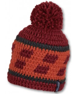 Плетена шапка Sterntaler - С помпон, 53 cm, 2-4 години
