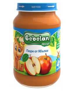 Плодово пюре Bebelan Puree -  Ябълки, 190 g