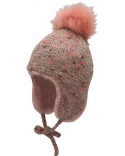 Плетена зимна шапка Sterntaler - Момиче, 53 cm, 2-4 години