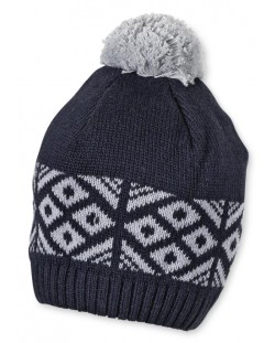 Плетена зимна шапка Sterntaler - За момчета, 49 cm, 12-18 месеца