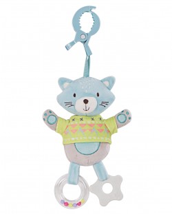 Плюшена играчка за закачане Kikka Boo - Cat