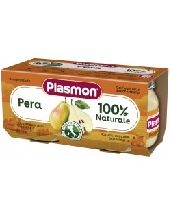 Плодово пюре Plasmon - С круша, 6м+, 2 х 80 g