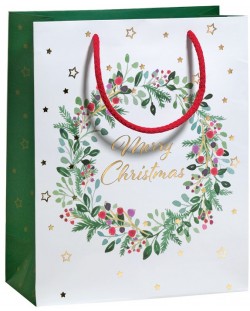 Подаръчна торбичка Zoewie - Merry Christmas, 17 x 9 x 22.5 cm