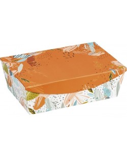 Подаръчна кутия Giftpack - 35 x 23 x 11 cm, с цветен десен и магнитно затваряне