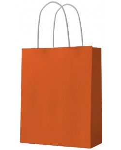 Подаръчна торба S. Cool - крафт, оранжева, L, 12 броя