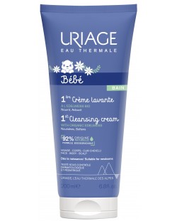 Почистващ душ-крем за бебета Uriage - С отмиване, 200 ml