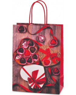 Подаръчна торбичка - Бонбониера, червена, L