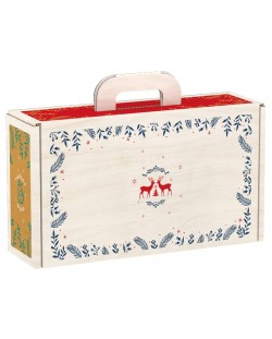 Подаръчна кутия Giftpack - Bonnes Fêtes, еленчета, 33 x 18.5 x 9.5 cm