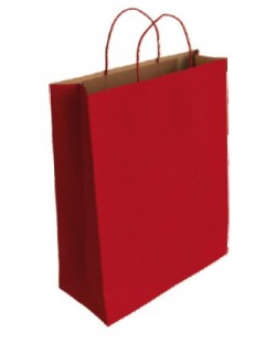 Подаръчна торбичка IPA - Крафт, червена, M
