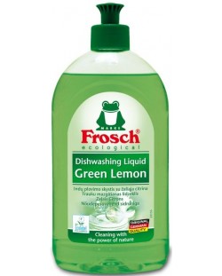 Препарат за миене на бебешки съдове Frosch - Зелен лимон, 500 ml