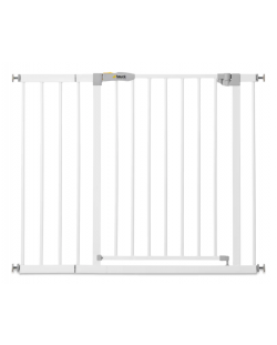 Предпазна преграда за врата Hauck - Open N Stop KD, 21 cm, бяла