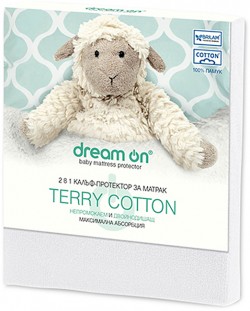 Протектор за матрак Dream On - Terry Cotton, 60 x 120 cm