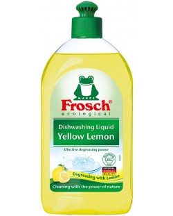 Препарат за миене на бебешки съдове Frosch - Жълт лимон, 500 ml