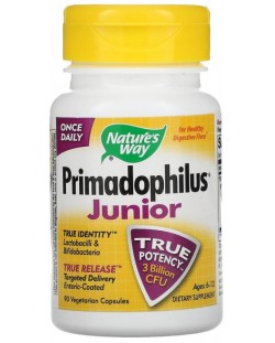 Primadophilus Junior, 25 mg, 90 капсули, Nature’s Way
