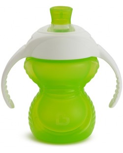 Преходна чаша с дръжки Munchkin - Click Lock, 237 ml, зелена