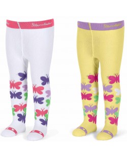 Промо пакет чорапогащници Sterntaler - 2 броя, за момичета, 74 cm, 6-7 месеца