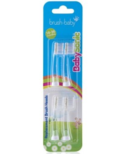 Резервни накрайници за четка за зъби Brush Baby - Sonic1 18-36 месеца, 4 броя