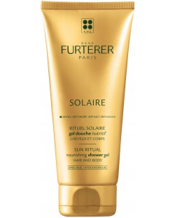 René Furterer Solaire Подхранващ душ-гел за коса и тяло след слънце, 200 ml