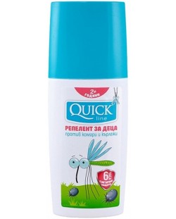 Репелент за деца против комари и кърлежи Quickline, 100 ml