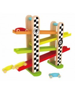 Детска дървена играчка Classic World - Състезателна писта