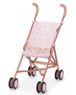 Сгъваема количка за кукли Battat - Розова на звездички