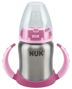 Шише от неръждаема стомана Nuk First Choice, 150 ml, розово