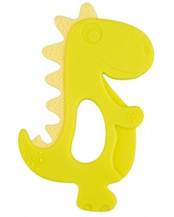 Силиконова чесалка Canpol - Dinosaur, жълта
