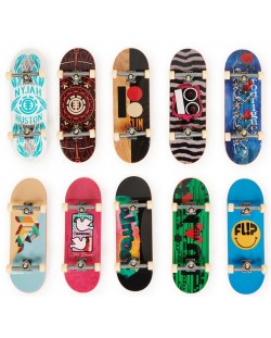 Скейтборди за пръсти Spin Master - Tech Deck, DLX PRO, 10 броя