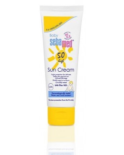 Слънцезащитен крем SPF50 Sebamed Baby, 75 ml