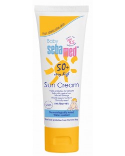 Слънцезащитен крем SPF50+ Sebamed Baby, 75 ml