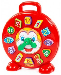 Сортер часовник Polesie Toys 62741, червен