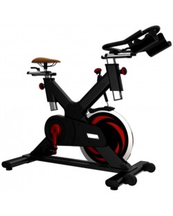 Спининг колело Active Gym - Premium Line, черно/червено