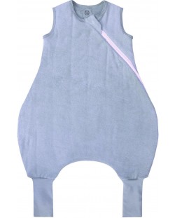Спално чувалче с крачета Bio Baby - Oт органичен памук, 2.5 Тog, 70 cm, 6-12 м, синьо