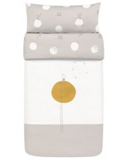 Спален комплект чаршафи 3 в 1 Baby Clic – Dreamer Grey, 60 х 120 cm